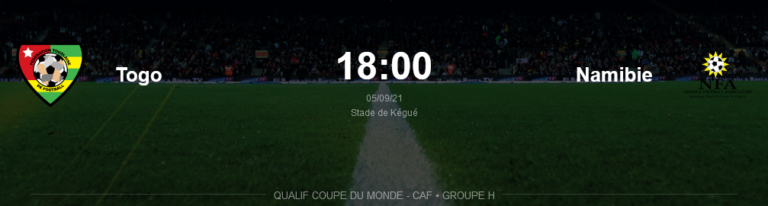 Togo-Namibie : Ce sera à huis clos!
