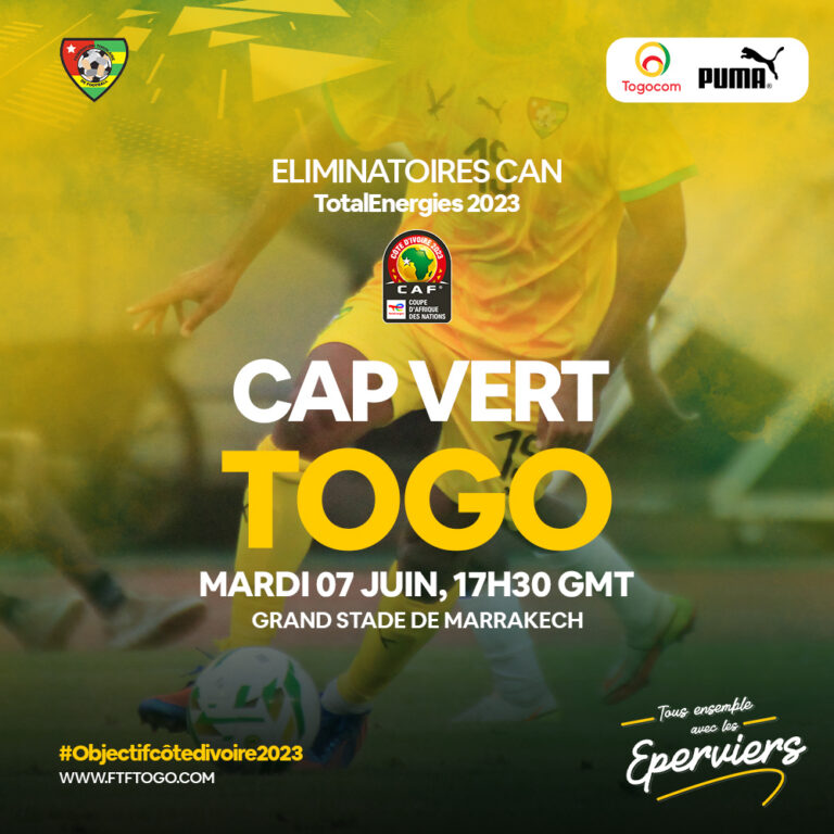 Elim CAN 2023 / Cap-Vert – Togo : Où suivre le match ? Voici les 3 possibilités