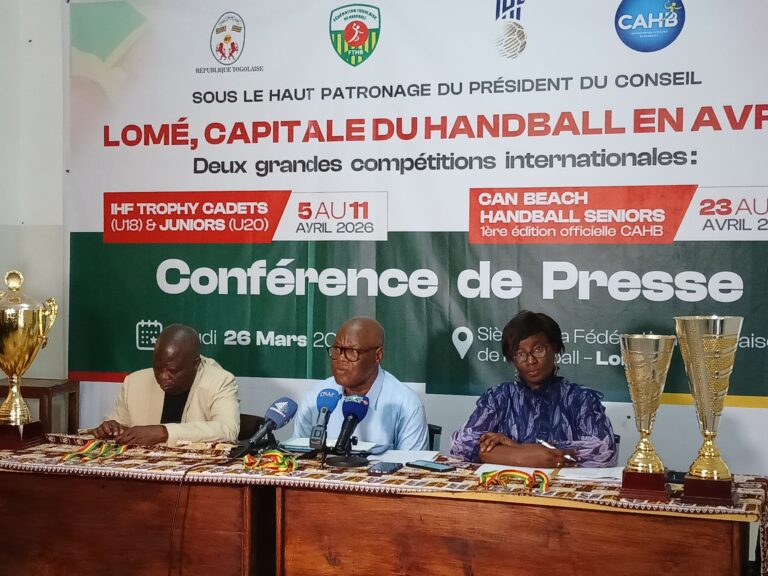 Handball : Lomé accueille deux grandes compétitions internationales en avril