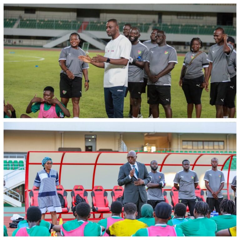 CdM U17 F(Q):Les autorités sportives galvanisent les Éperviers U17 Filles avant le Ghana