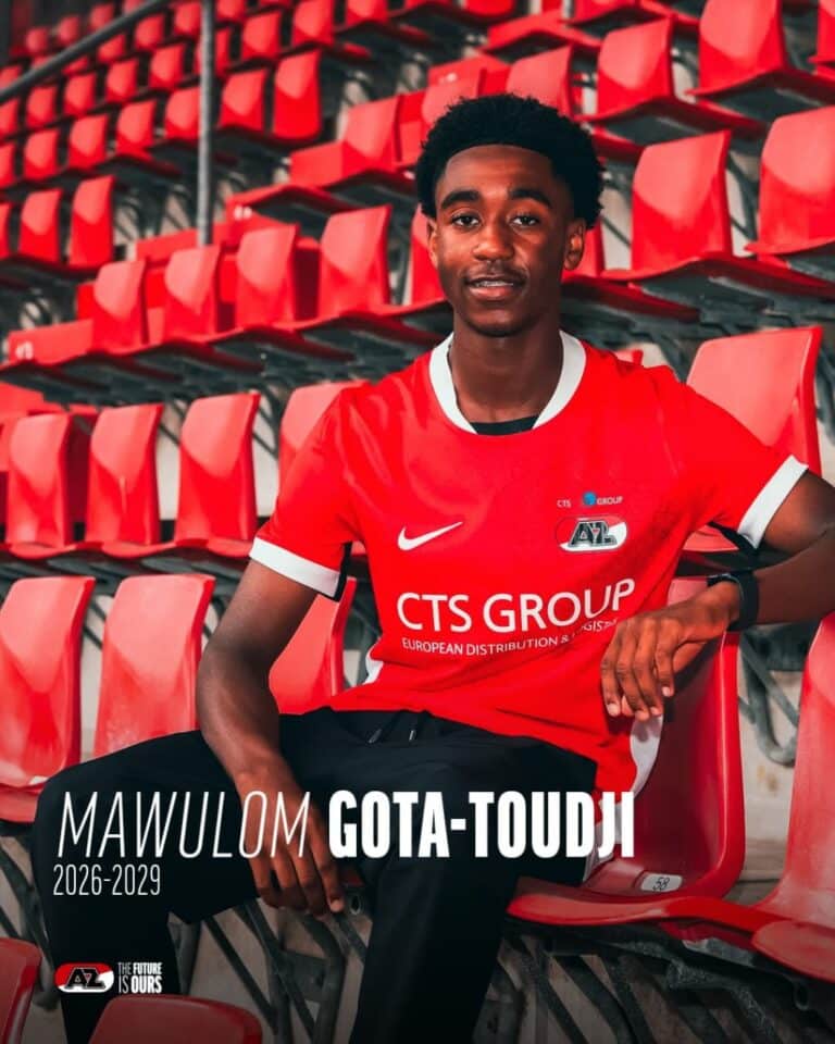 Pays-Bas : l’AZ Alkmaar sécurise l’avenir du jeune talent Mawulom Gota-Toudji