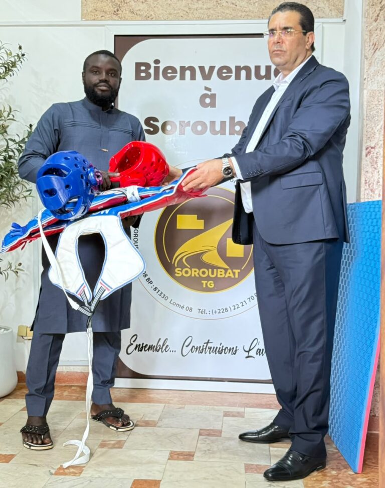 Taekwondo/ Open des Evala : Le comité d’organisation bénéficie d’un lot de matériel de SOROUBAT Togo